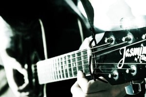 acoustic guitar neck