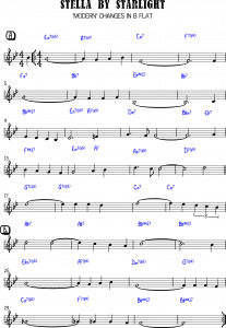 Stella by Starlight in Bb - Modern Changes